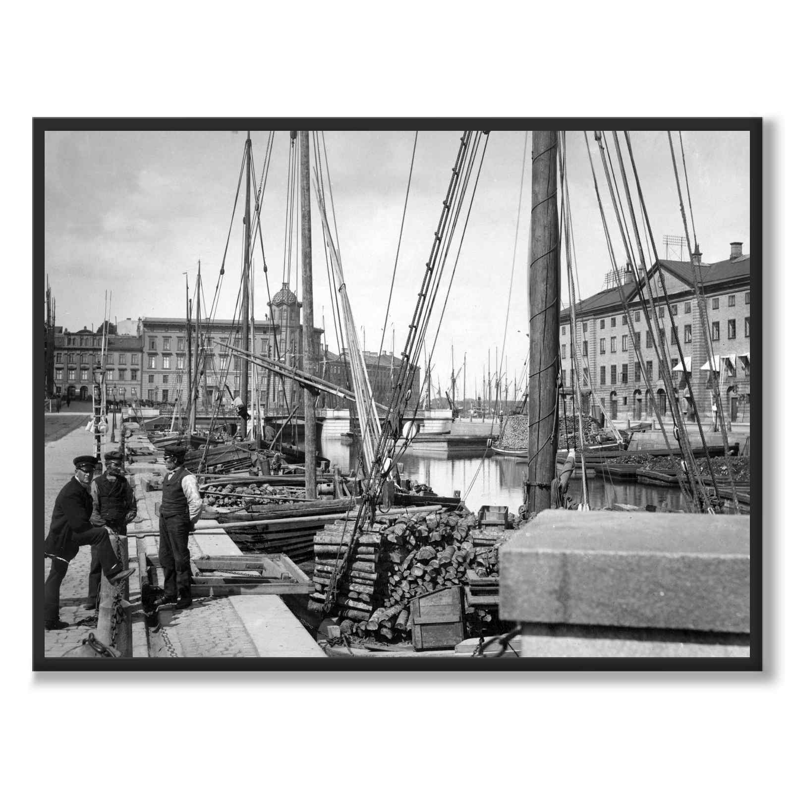 Den store havnekanalen i 1890 