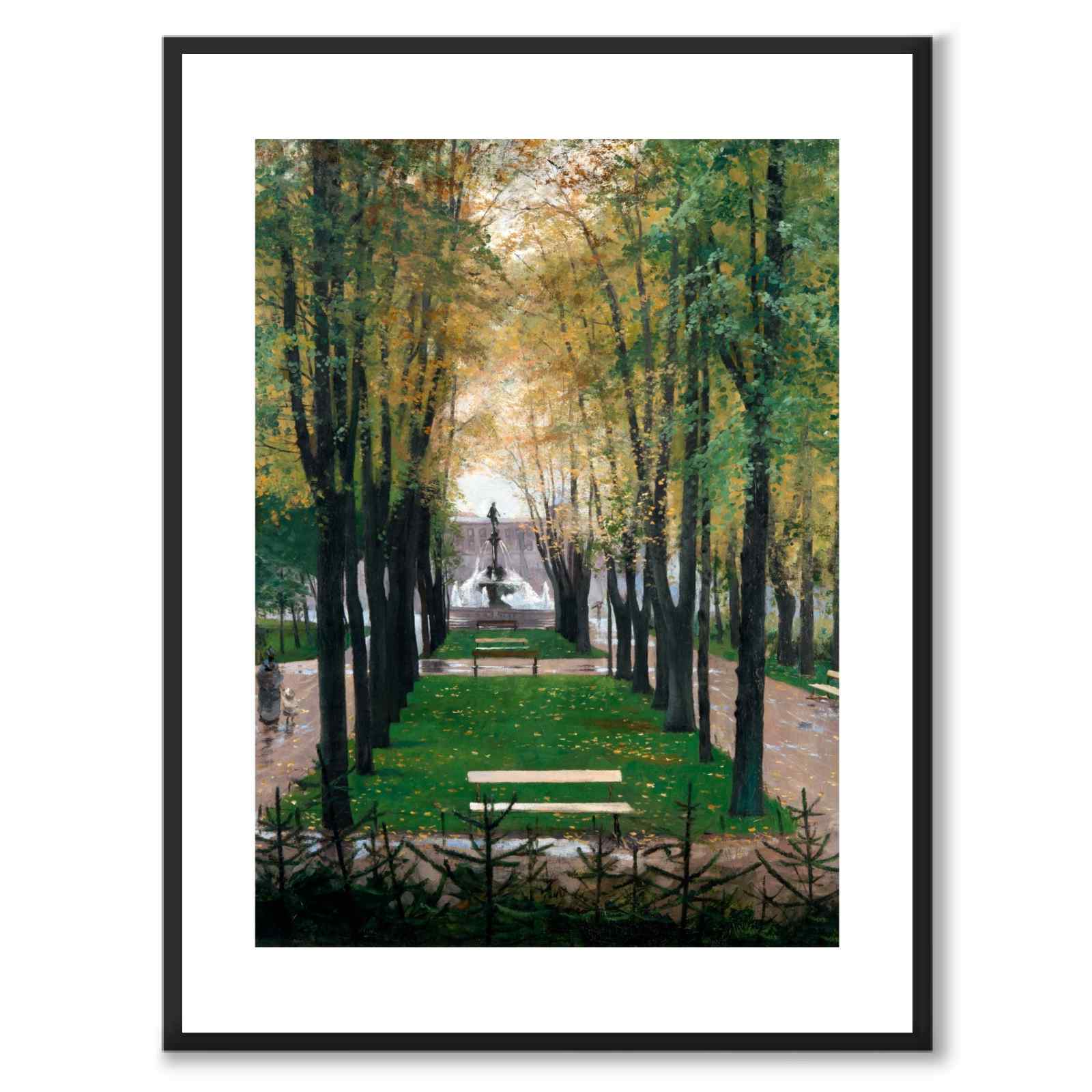 Utsikt fra vinduene i Fürstenberg-galleriet