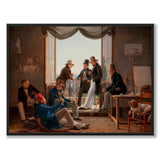 En gruppe danske kunstnere i Roma