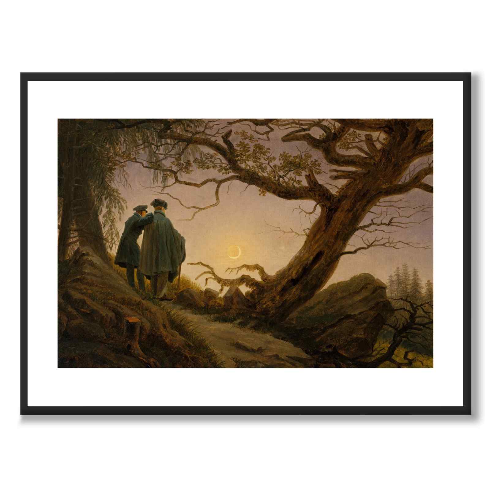 To menn som vurderer månen