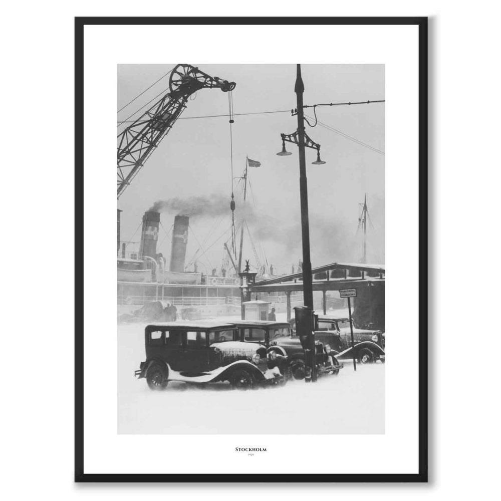Stockholm 1920 as a historic Stockholm poster from Historly – with white border and title