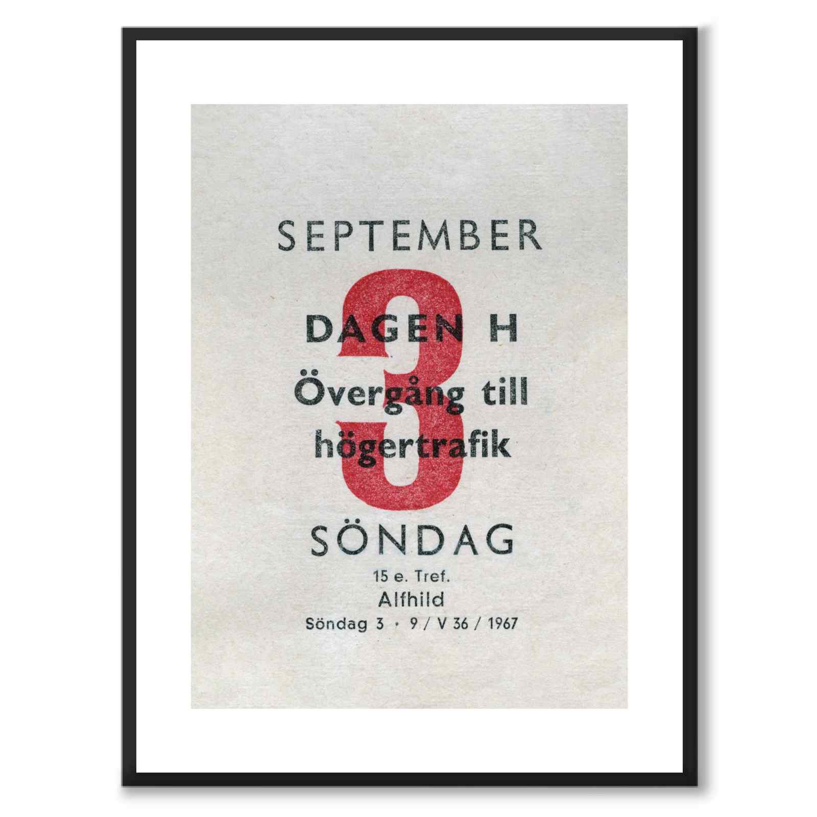 The right-hand traffic diversion in 1967 