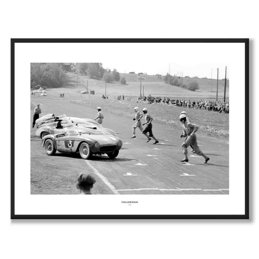 Gelleråsen 1956 as a historic photograph and poster from Historly – with white border and title