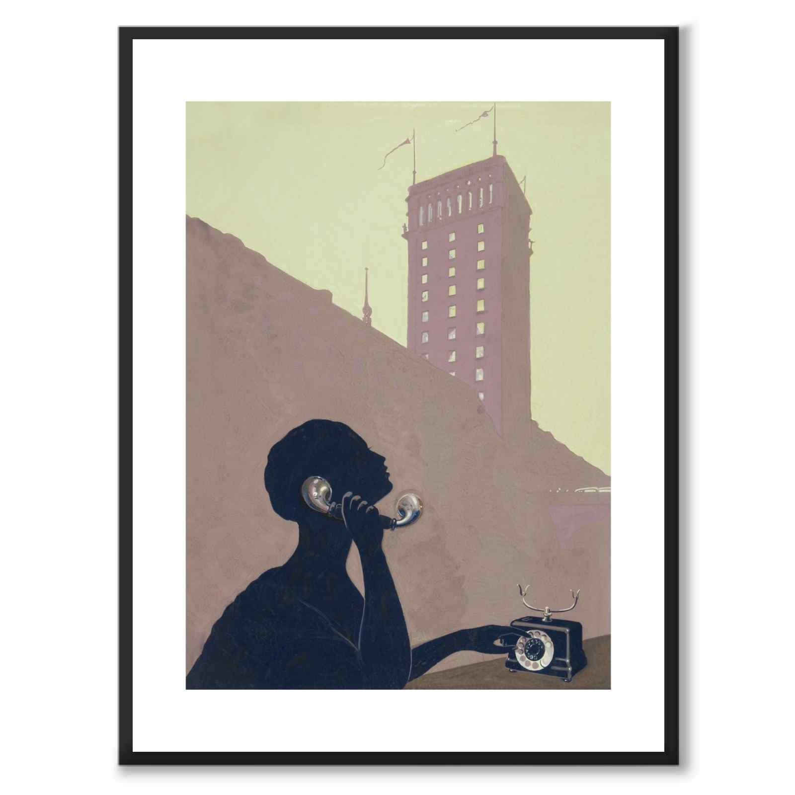 Art Deco Telephone Poster 