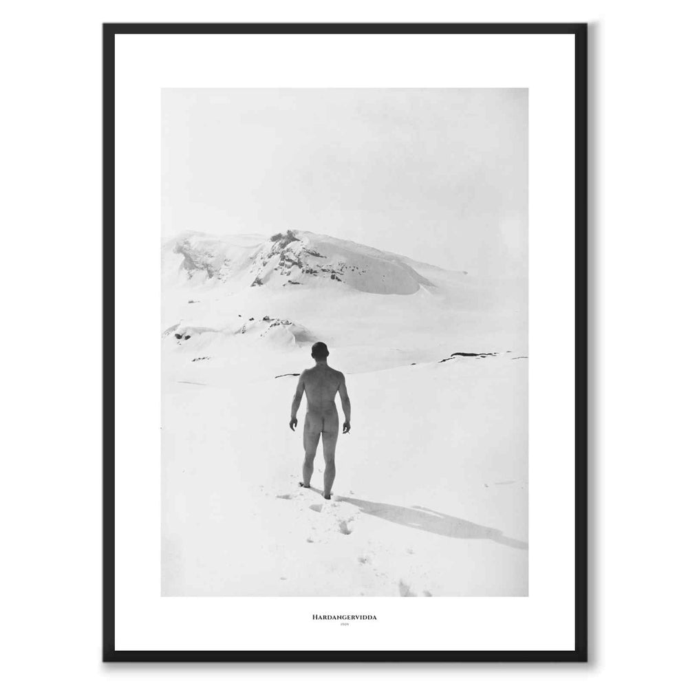 Hardangervidda 1909 as a historic photograph and poster from Historly – with white border and title