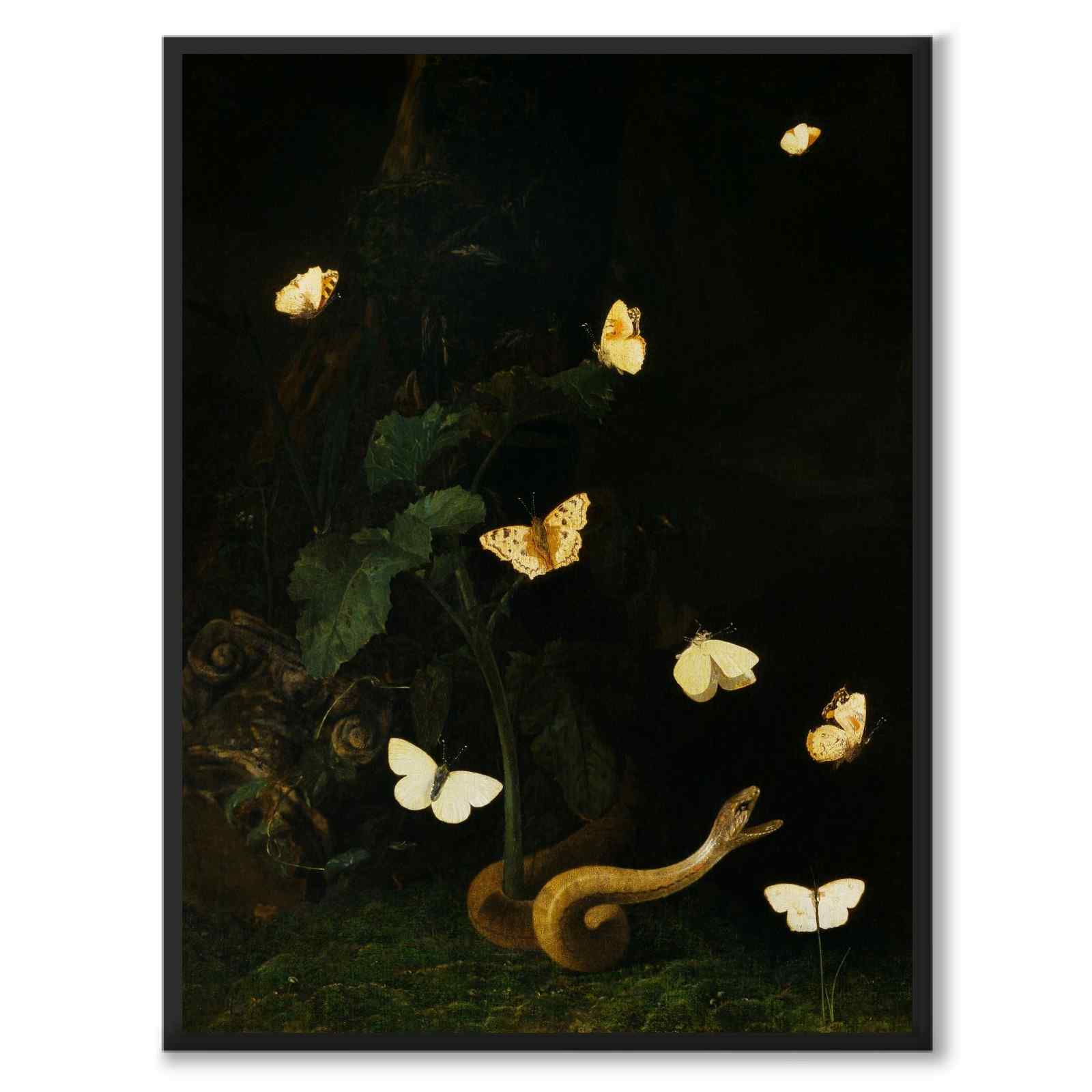 Urter, sommerfugler og en slange