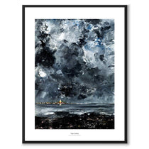 The Town by August Strindberg as an art poster from Historly – with white border and title